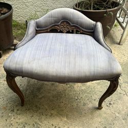 Vintage Mahogany Vanity Chair 