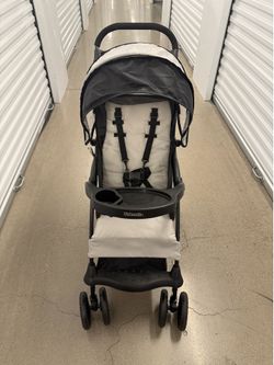 Kolcraft Cloud Plus Lightweight Single Stroller Travel Everyday Compact Fold Tray Canopy