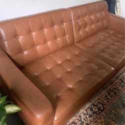 EQ3 Leather Reverie Apt Sofa like new