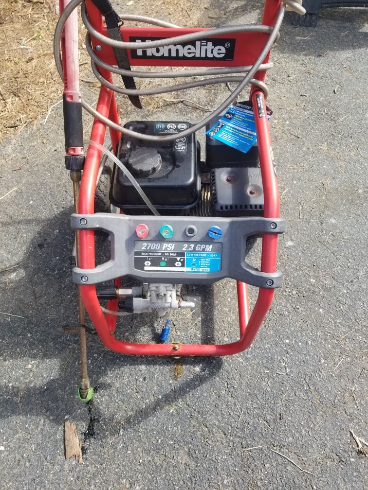 Homelite pressure washer