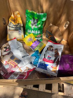 Dog food. $10 and $15