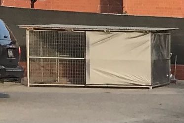 12x12 dog kennel with roof
