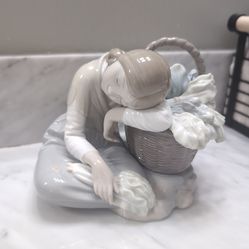 Lladro Spain Porcelain Green Grocer Figure Statue #1087 RETIRED 1981