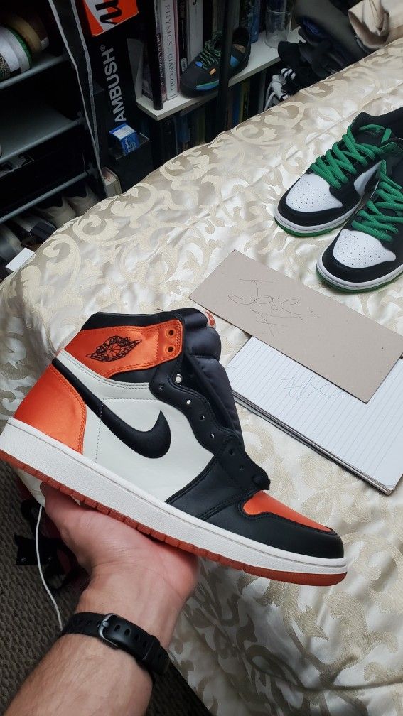 Jordan 1 Hi Satin Womens Shattered Backboard