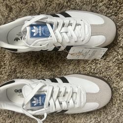 Adidas Sambas OG White and Black, Kids 6-6y
