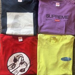 Supreme Shirts Lot Of 4