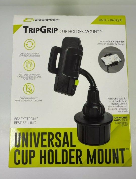 Bracketron Trip Grip 360° Universal Cup Holder Mount - Black SL