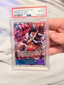 one piece op11 english gem mint 10 psa