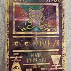 Agent Mew, Egyptian Pokémon Card. Charmander Pokémon Card.