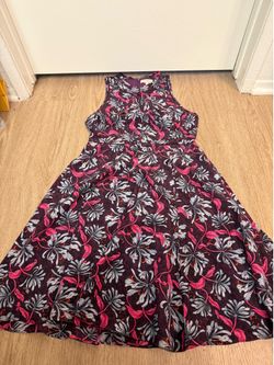 Never Worn Rebecca Taylor Floral Sleeveless Genuine Silk Dress Size 2