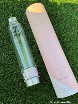 Crystal infused water bottle