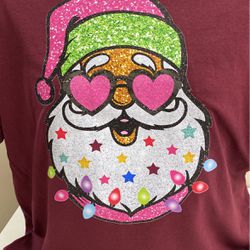 Santa Design ,Jerzees T-Shirt, Size Large, NEW , (#171)