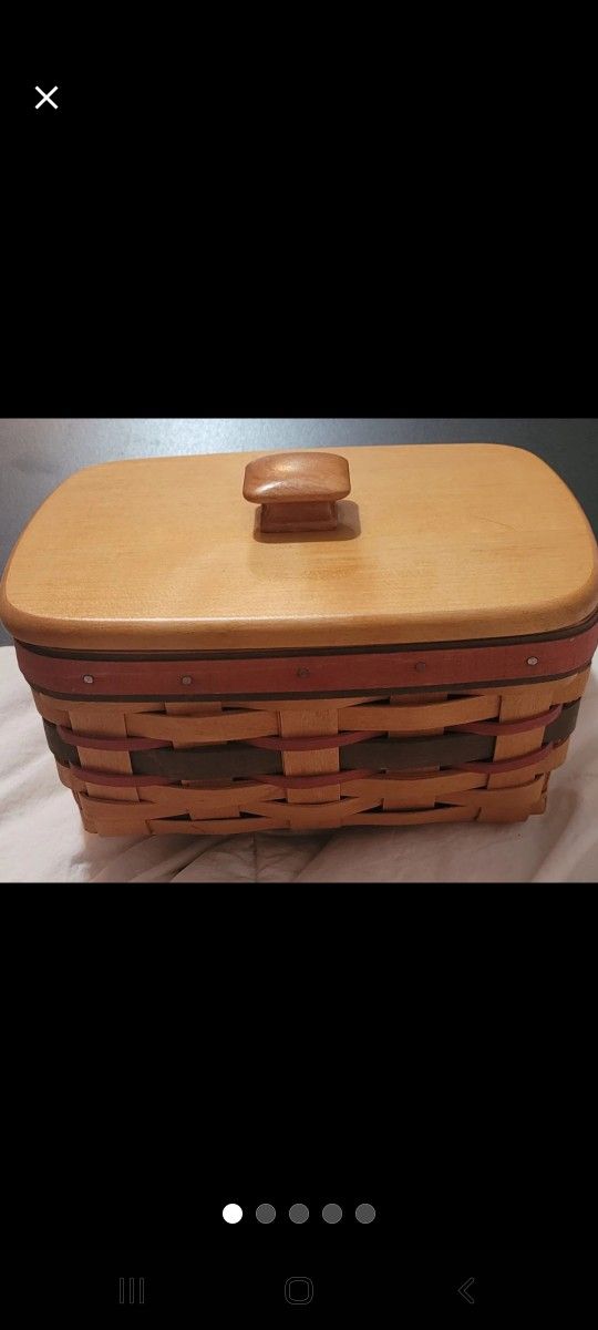 Longaberger Address File Basket