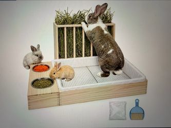 Brand new Rabbit Hay Feeder with Litter Box