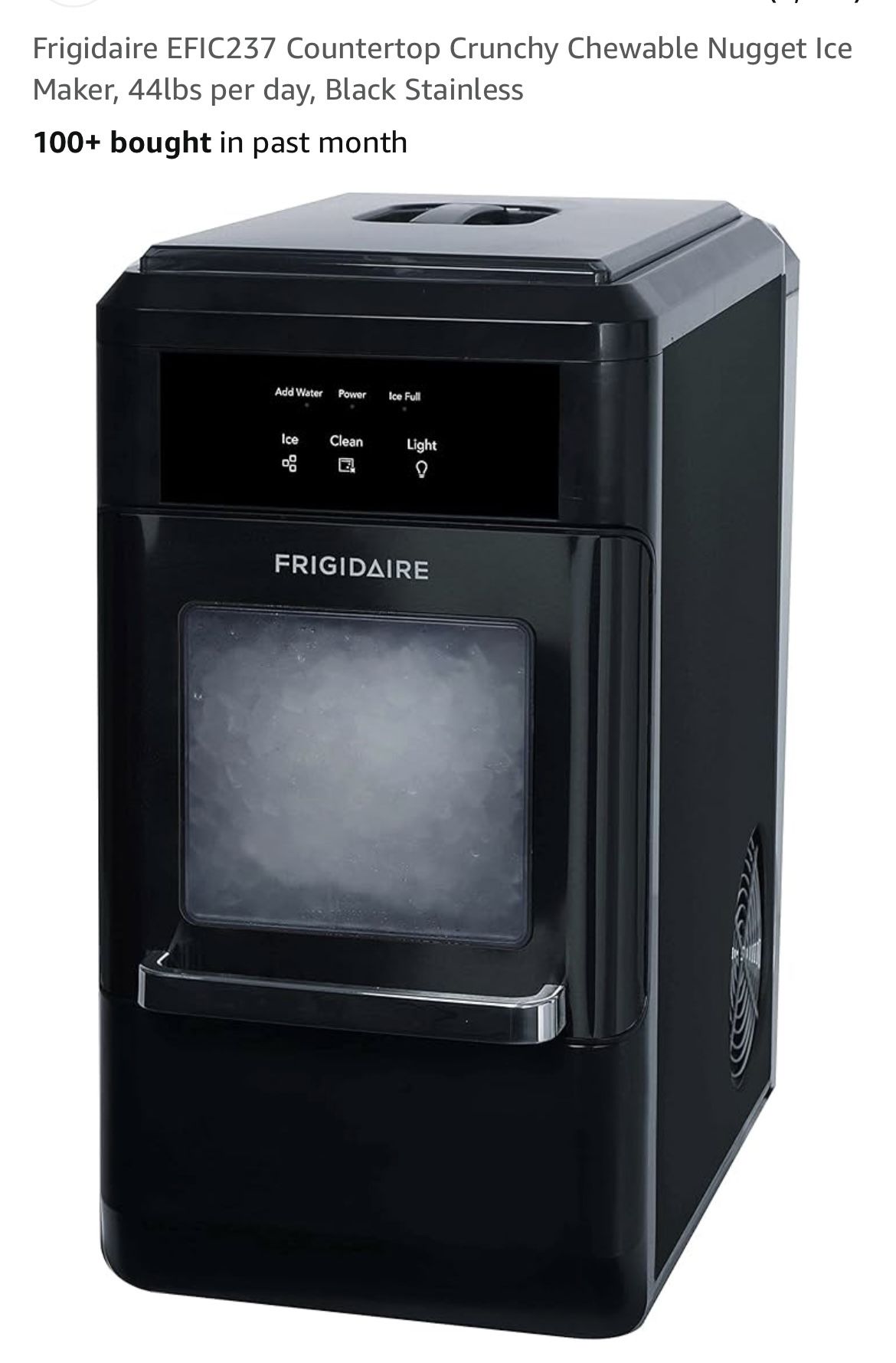 Frigidaire EFIC237 Countertop Crunchy Chewable Nugget Ice Maker