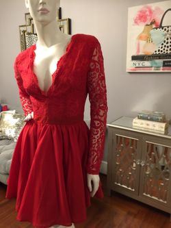 Dress red size 8