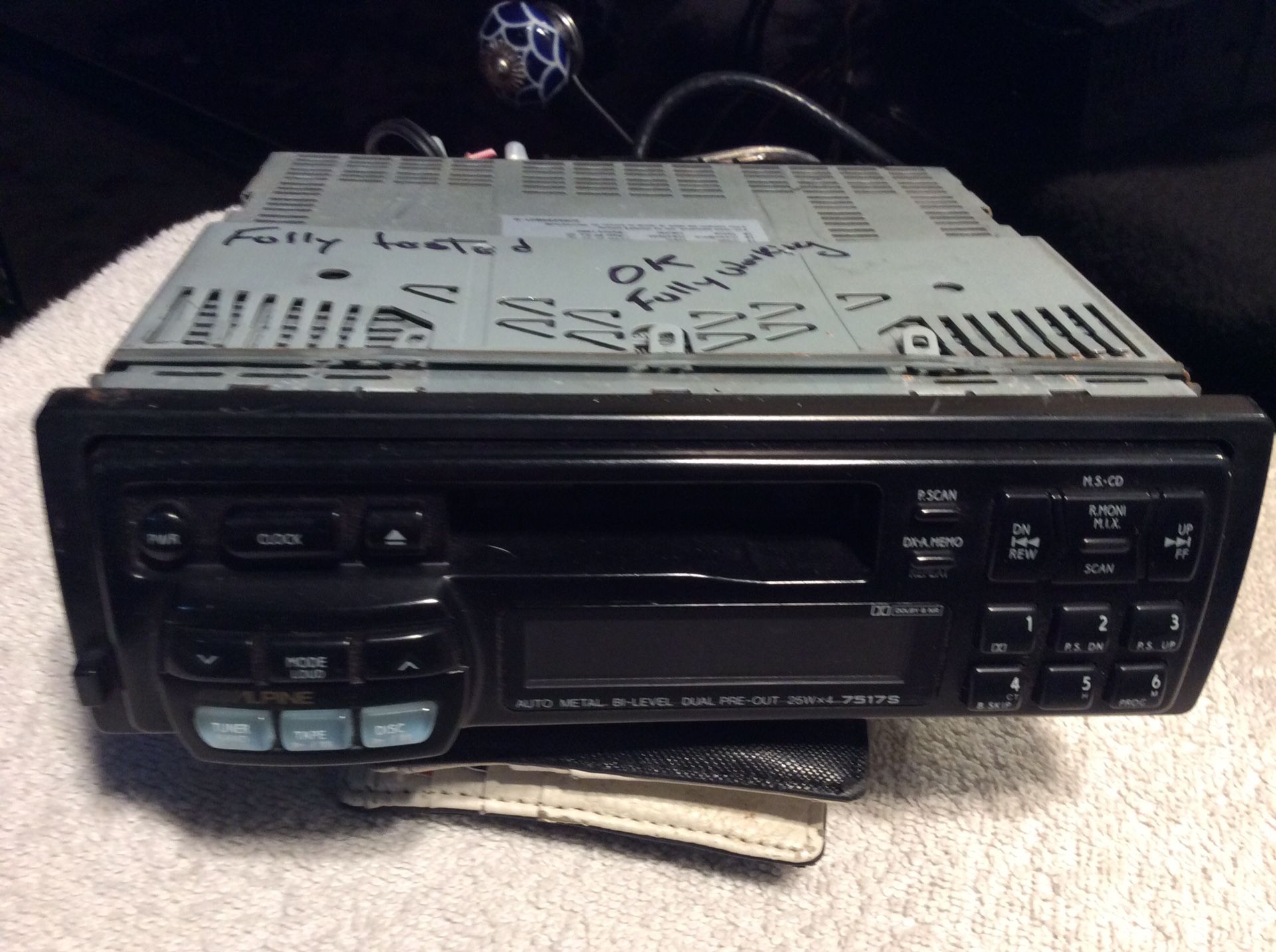 Car stereo Vintage , Rare , Old school Alpine cassette player ( NICE ) $159