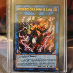 Unchained Soul Lord Of Yama Ultra Rare Yugi Oh Card