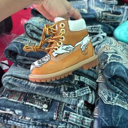 Timberland Custom Boots Baby Size 4 