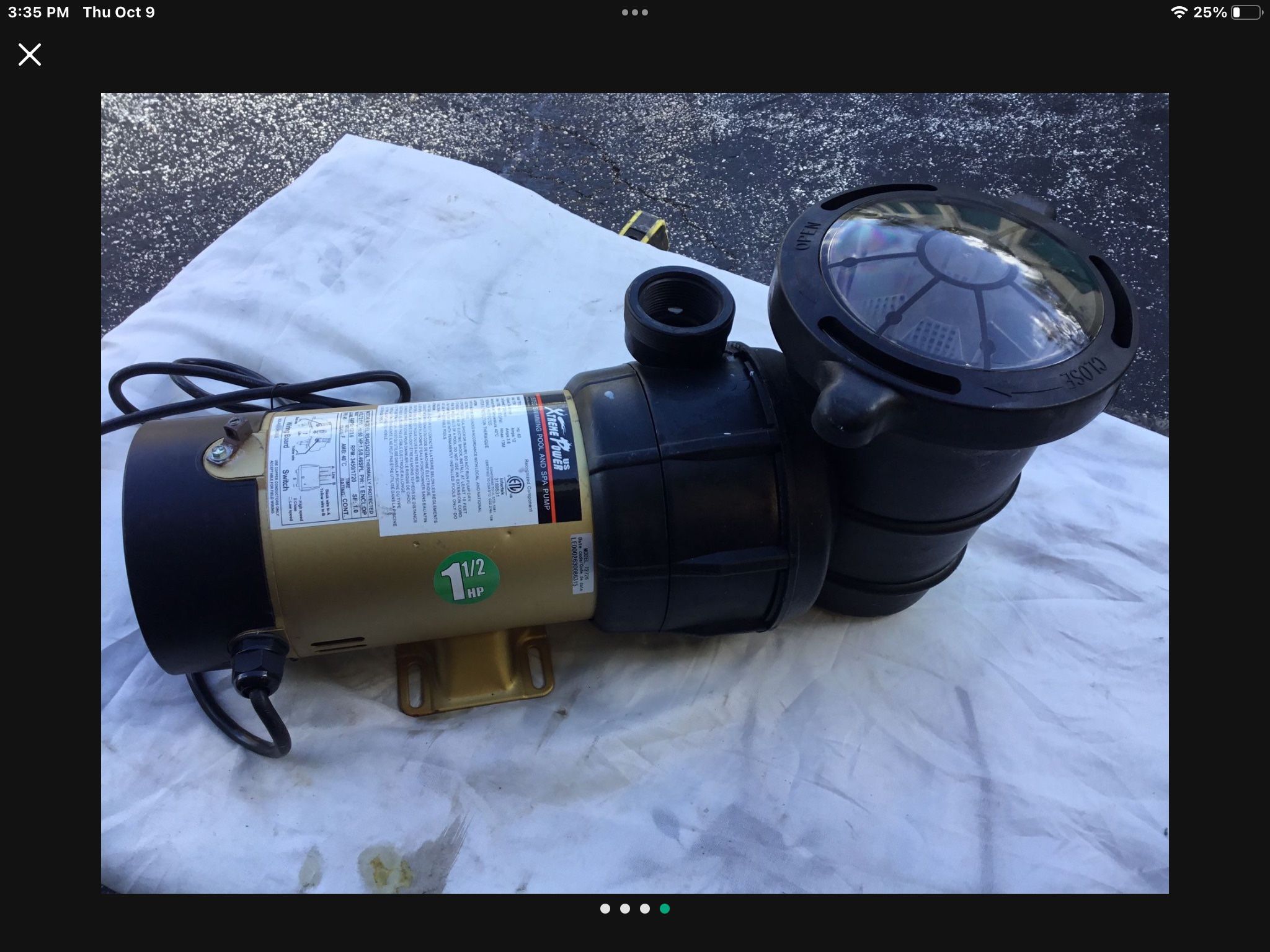 Spa Pump 1.5 HP New