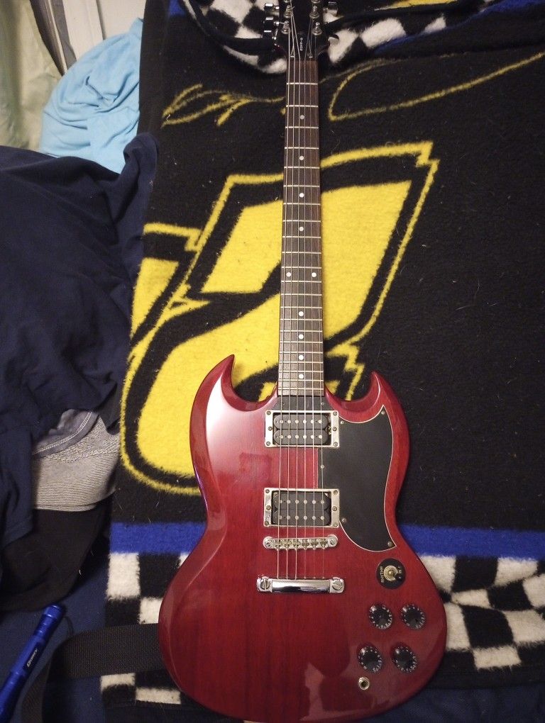 1990s Epiphone Gibson SG Guitar Made In Korea In Good Shape