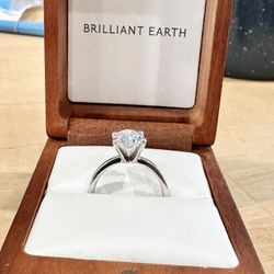 2.4 Carat Oval Diamond w/ White Gold Band 