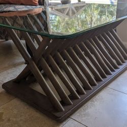 Glass Coffee Table  49.5× 29  