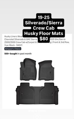 19-25 Silverado/Sierra Crew Cab Husky Floor Mats