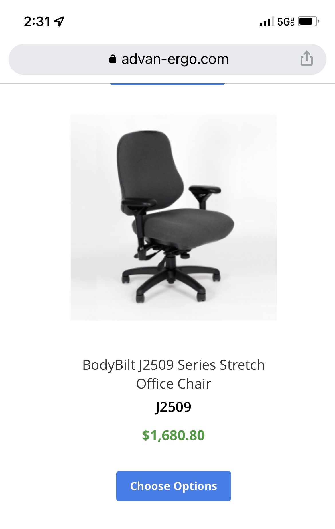 Superb ergoGENESIS One BodyBilt. The Absolute Best Office Chair for
