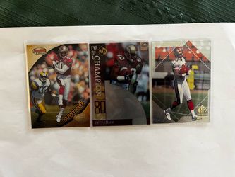 Jerry Rice 3 Cards Lot Mint