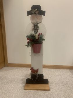 Wood Snowman