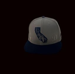 New Era Los Angeles Dodgers white and navy fitted Hat