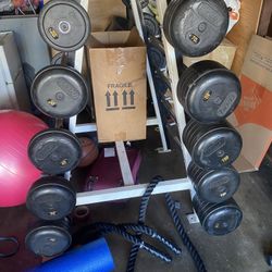 Barbell Rack With Weights 
