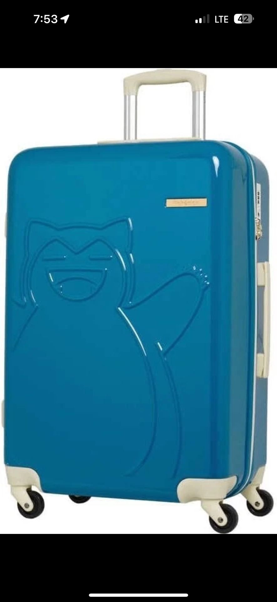 Pokemon Snorlax Luggage