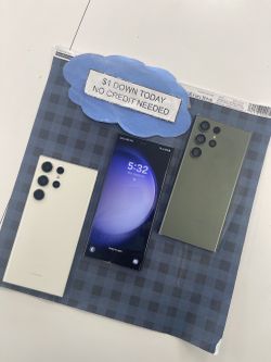 📱Premium Tech at an Affordable Price, Only $1 DOWN! 🤑" Samsung Galaxy S23 Ultra