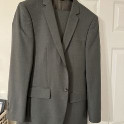 Angelo Rossi Gray Suit Tailored 