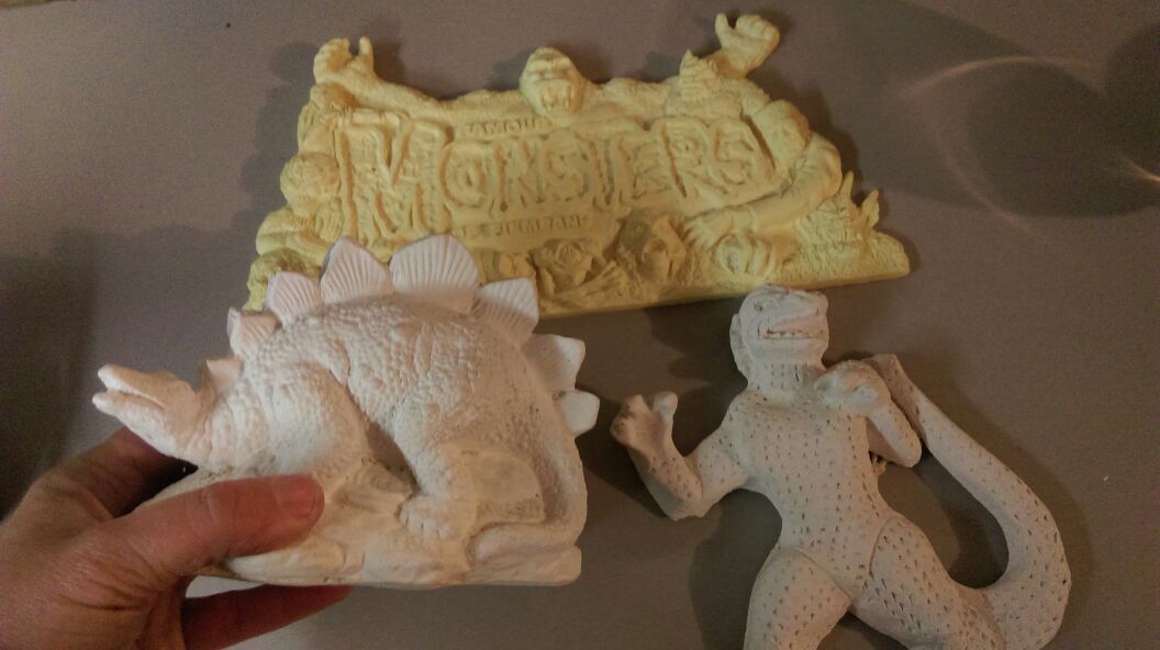 Monsters, Godzilla and stegosaurus craft projects