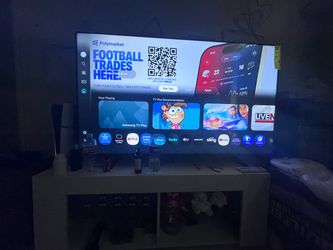 Samsung Smart TV Large Screen 55inch and ps5 also tv stand