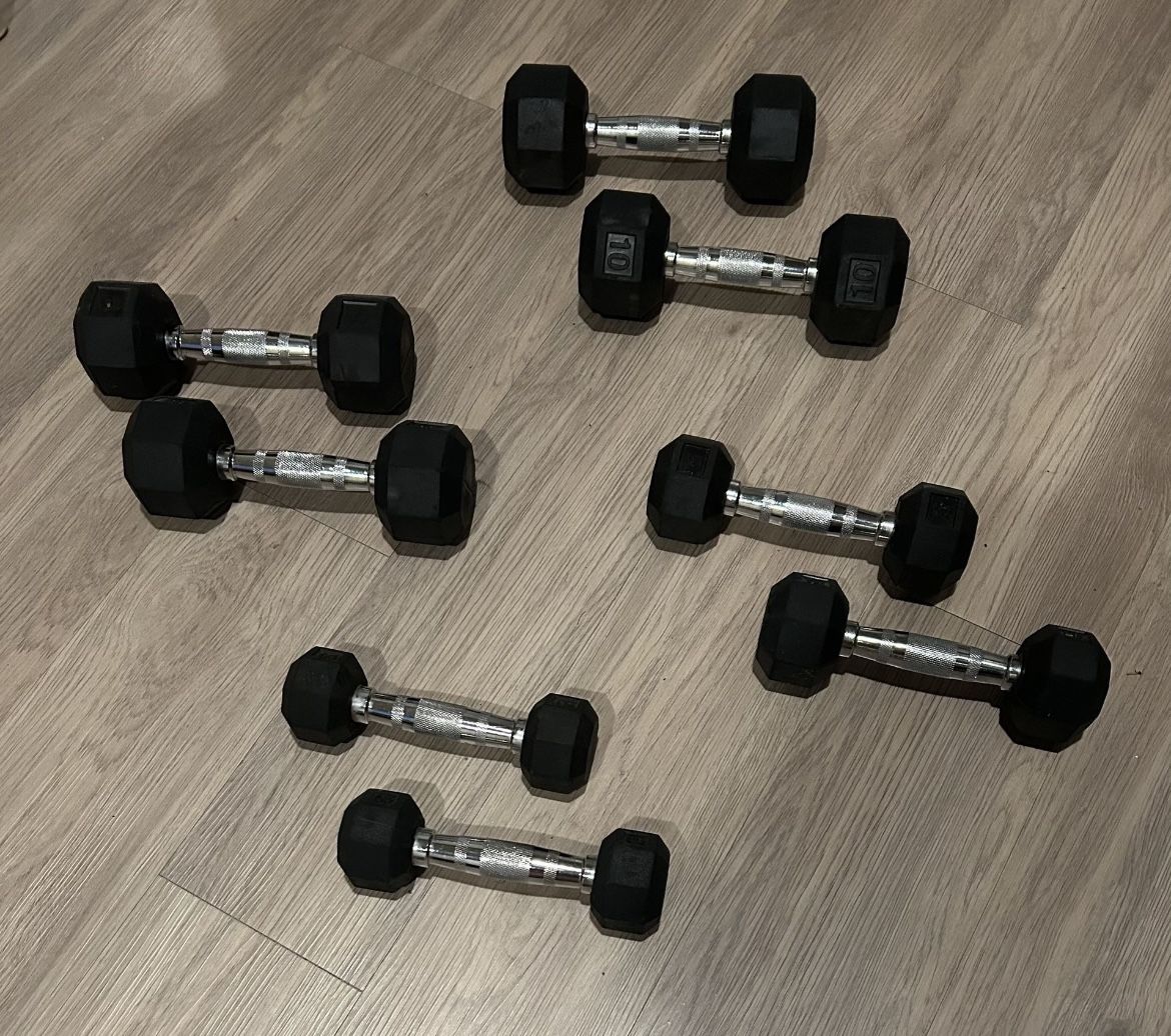 Dumbbell Weight Set (Rubber/Metal)