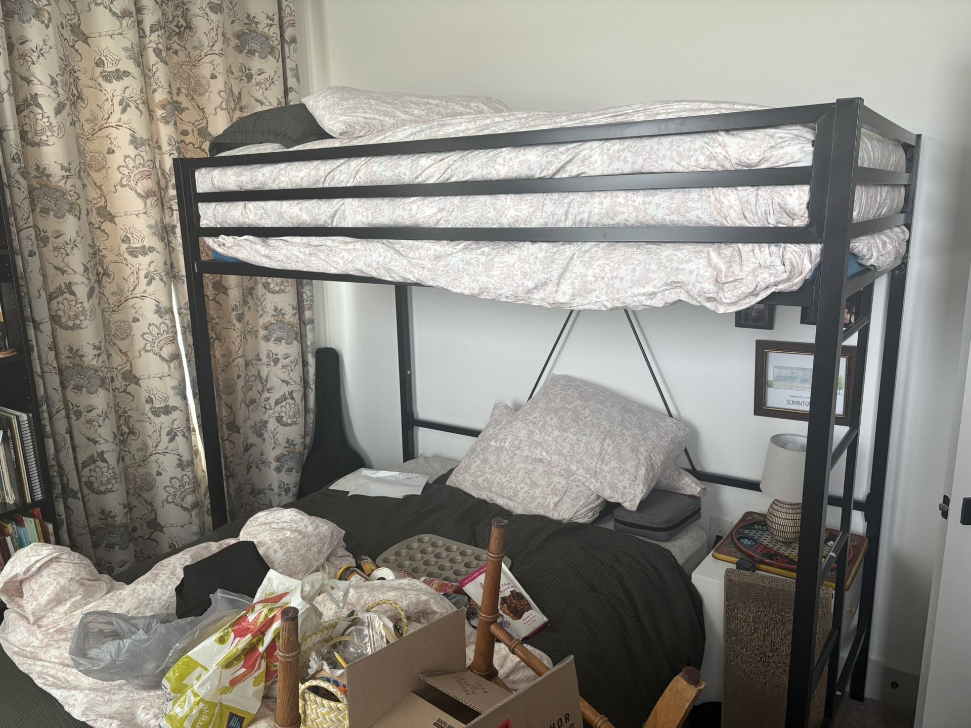 Lofted Twin Bunk Bed + Matress