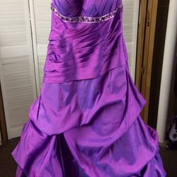 Long Purple Prom Dress