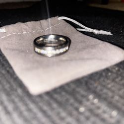 Titanium Moissanite Ring 