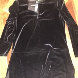 NWT Ralph Lauren Women’s Black Velvet Shirt M