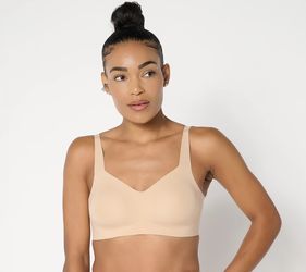 Evelyn & Bobbie Beyond Seamless Adjustable Straps Wirefree Bra Sand, Size 2XL