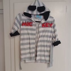 Disney Mickey Mouse Robe With Ears On Hood