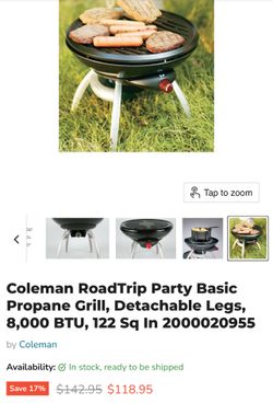 Coleman party grill