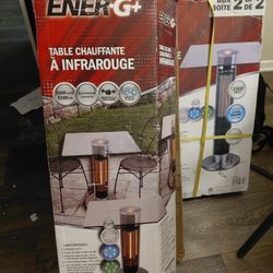 Bar Table With Infrared Heat And Led Lights