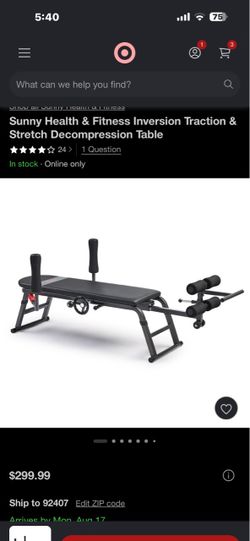 Sunny inversion stretch and decompress table.