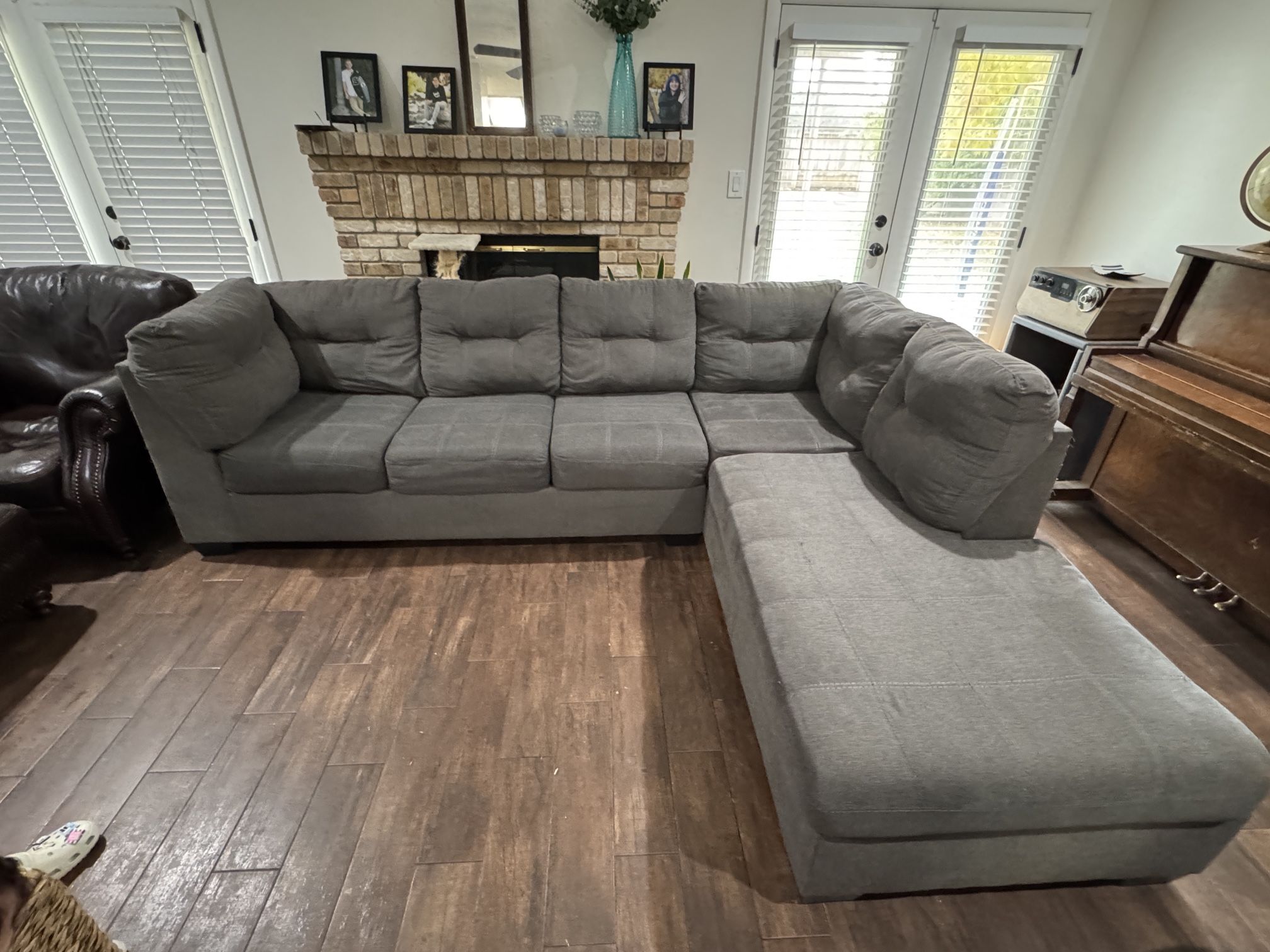 Grey L Shaped Couch