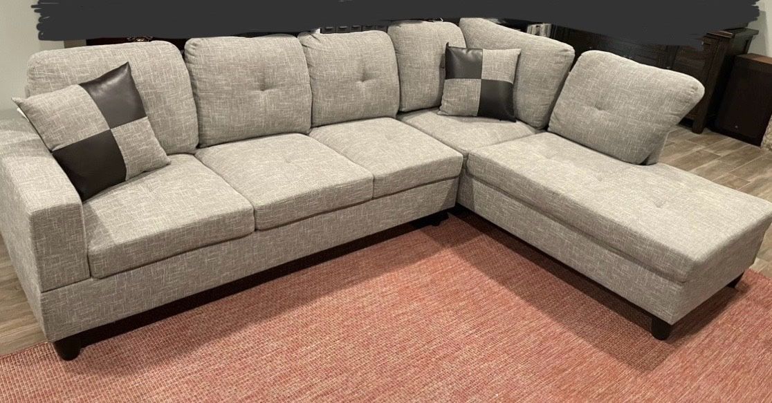 Sectional Couch And Ottoman
